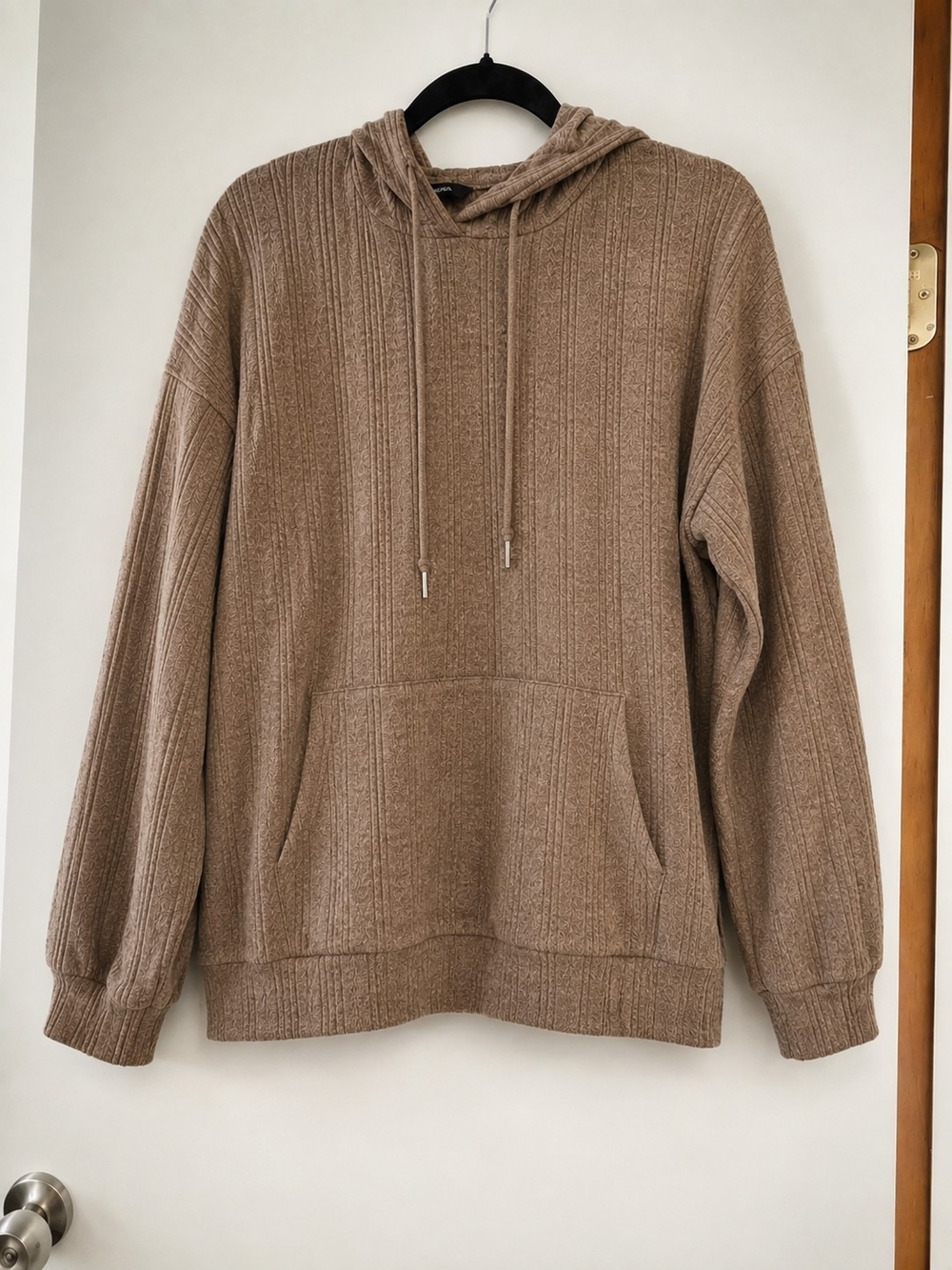 Womens Hooded Pullover Sweatshirt - Brown